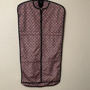 Vera Bradley Pink and Black Floral Garment Bag